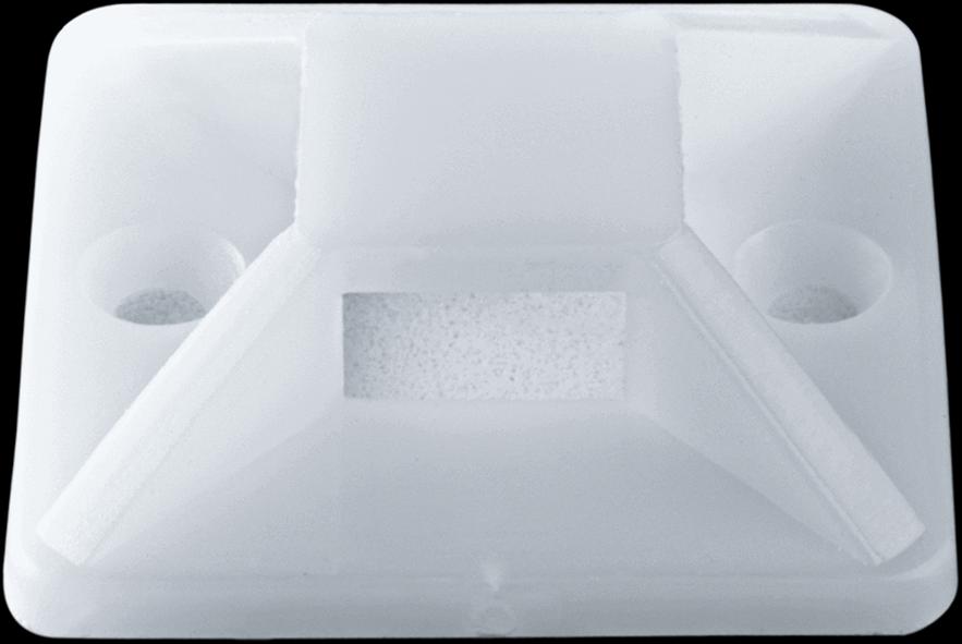 Площадка самоклеящаяся 25х25 белая под хомуты (100шт) фото 1