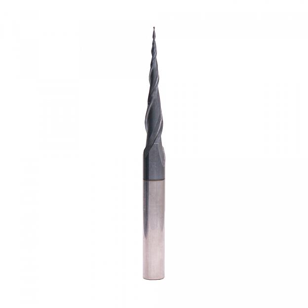 Твердосплавная фреза Delta-Tools коническая D=10x50x110 R=0,5 DTC 13 фото 1