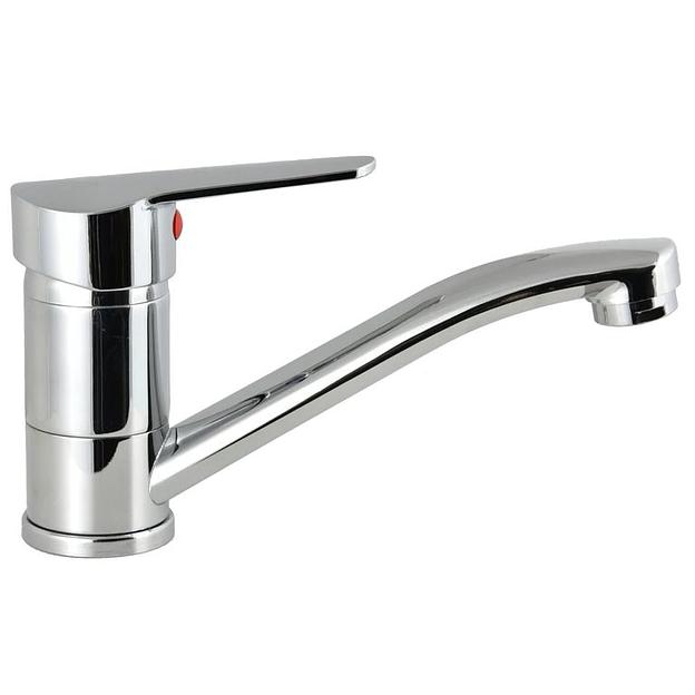 Латунный смеситель для умывальника одноручный Istok life, поворотный излив фото 1