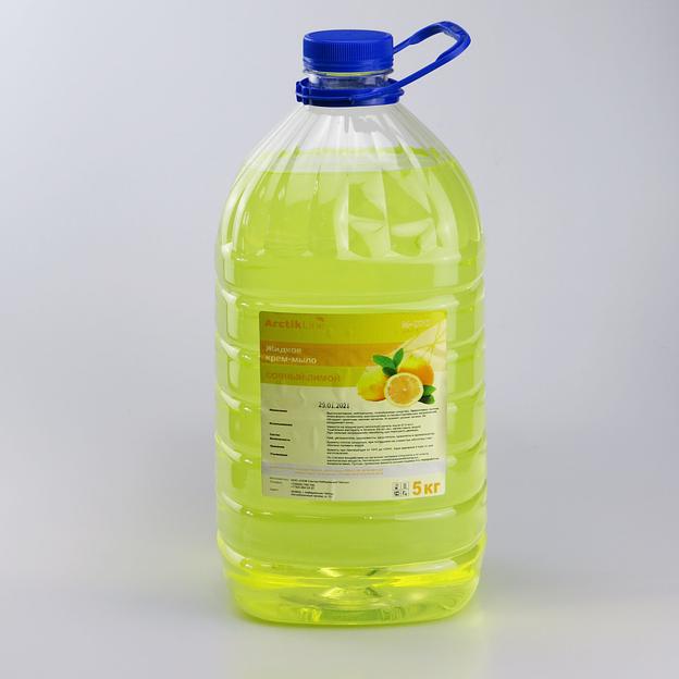 Жидкое крем-мыло "М-070" ПЭТ 5кг лимон фото 1