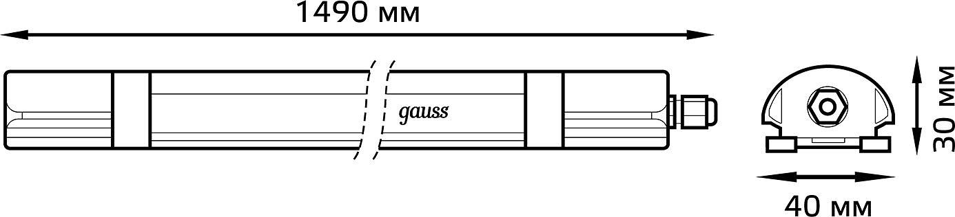Светильник Gauss Ultracompact 143426345 45Вт 6500K белый фото 5