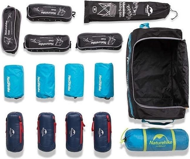 Дорожная сумка Naturehike NH18X027-M 85 л черная ОПТ фото 5