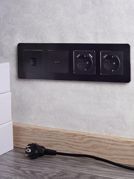 BRITE Розетка HDMI РHDMI-0-БрЧ черный фото 7