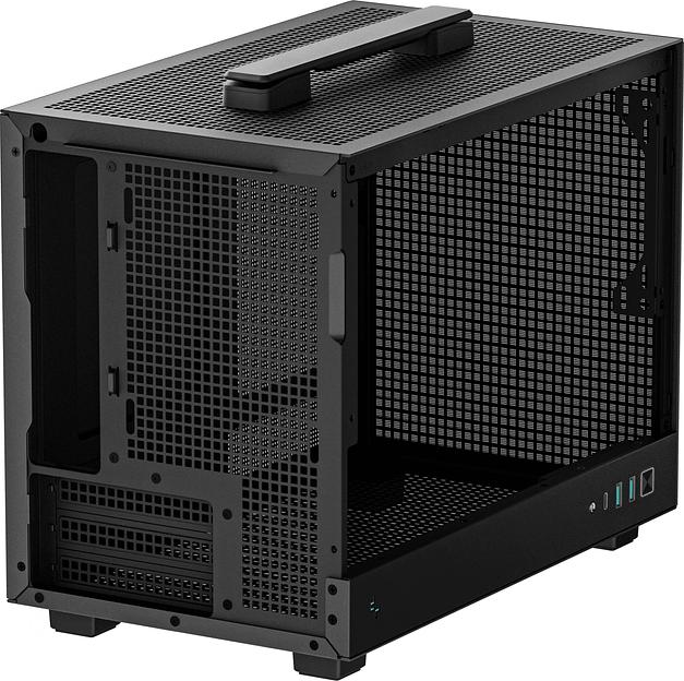Корпус Deepcool CH160 черный без БП miniITX 7x120mm 2x140mm 1xUSB3.0 audio bott PSU фото 4