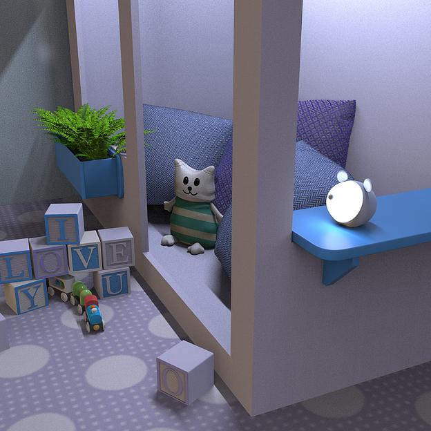 Ночник Gauss NN7026 мышка голубой фото 4