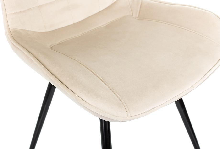 Стул для дома Бюрократ CH-K2_4 комплект 4шт бежевый Holland 06 металл черный на ножках (CH-K2_1/HL07_4) фото 7