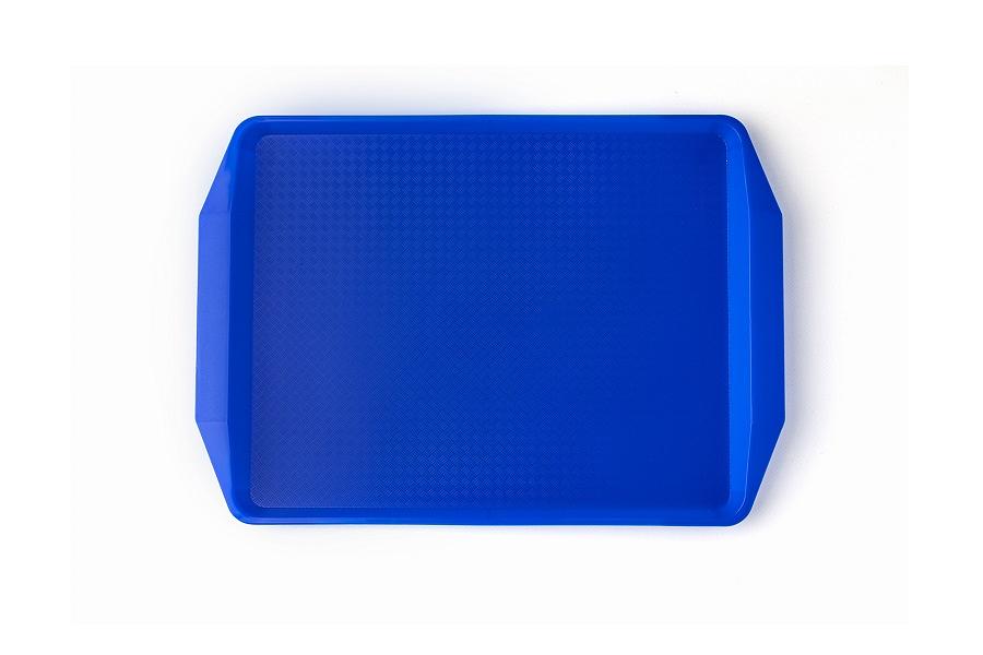 Поднос 42*30 см. голубой поверхность классик (123) MG /1/10/ фото 1