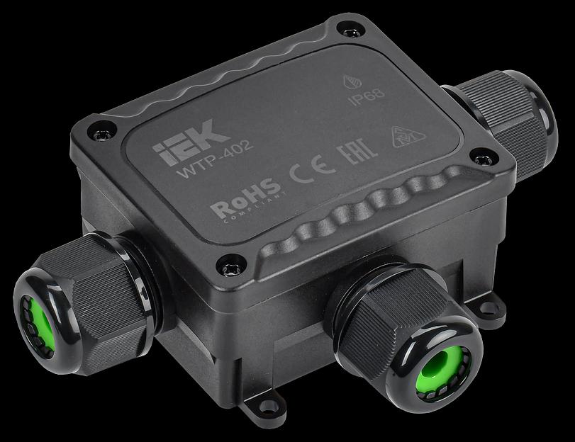 Коробка распред. герметичная WTP-402 3 ввода IP68 фото 1