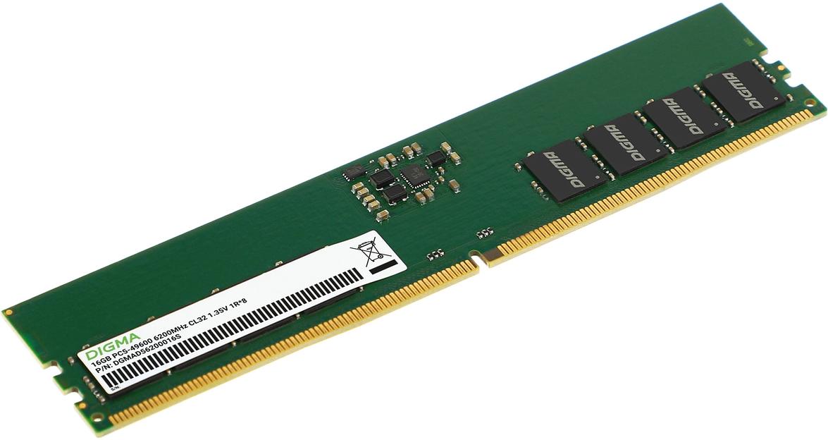 Память DDR5 16GB 6200MHz Digma DGMAD56200016S RTL PC5-49600 CL32 DIMM 288-pin 1.35В single rank Ret фото 3