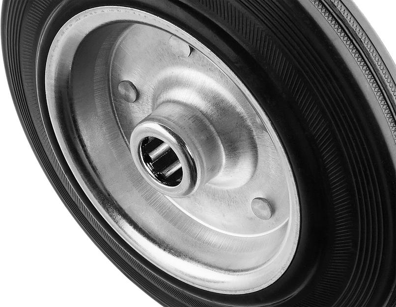 ЗУБР d 100 мм, г/п 70 кг, игольчатый подшипник, резина/металл, колесо, Профессионал (30936-100) фото 2