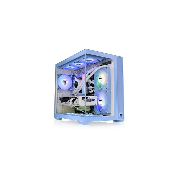 Корпус ATX Thermaltake View 380 TG ARGB Hydrangea, Midi-Tower, без БП, синий [ca-1z2-00mfwn-00] фото 1