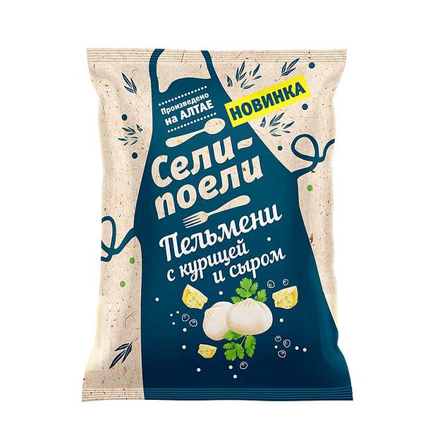 Пельмени Сели-съели «С курицей и сыром» 0,8 кг ОПТ фото 1