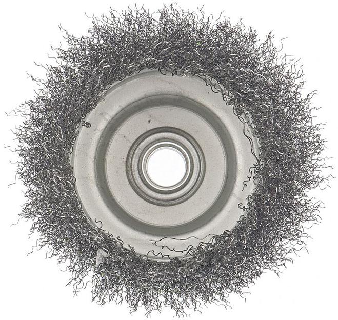 Щетка дисковая Сибртех 746057 d=100мм d(посад.)=14мм (шлифовальные машины/дрели) (упак.:1шт) фото 2