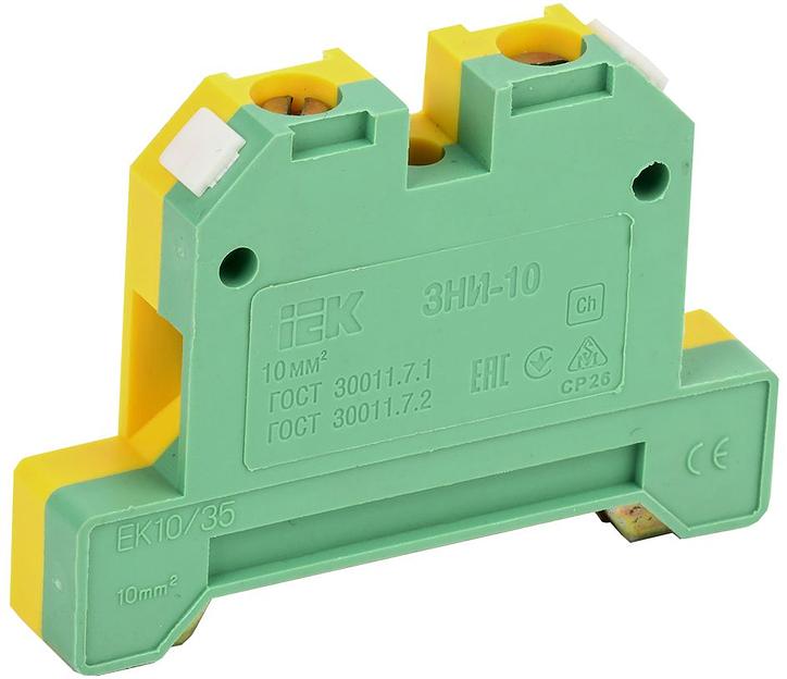 Клемма ЗНИ-10 мм.кв Земля фото 1