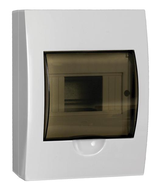 Щит распределительный IEK MKP12-N-06-40-20 ЩРН-П-6 для установки модульных устройств навесной 150мм 97мм 200мм 660B 6мод. пластик IP41 белый (упак.:1шт) фото 1