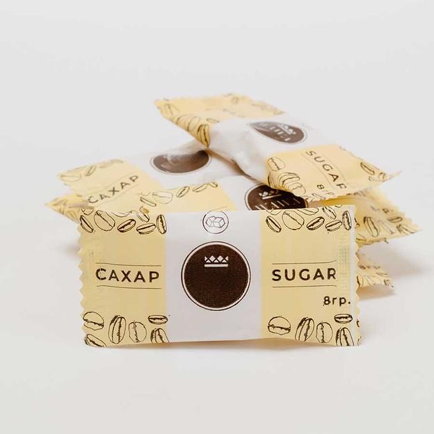 Тростниковый сахар в стиках 5 г с вашим логотипом фото 1