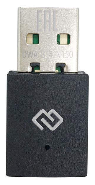 Сетевой адаптер WiFi + Bluetooth Digma DWA-BT4-N150 USB 2.0 фото 1