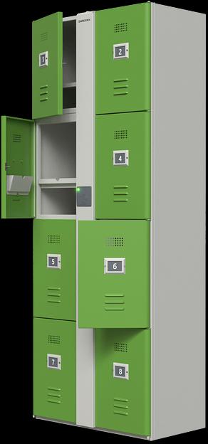 Автоматические шкафы-локеры для учебных заведений и предприятий серии «LP-8M» фото 2
