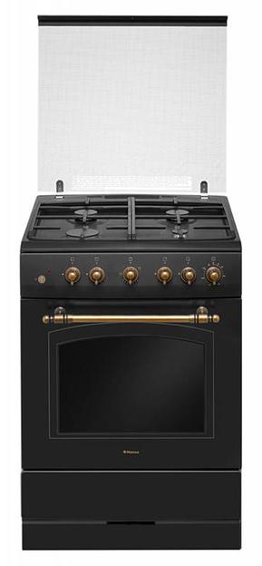Плита Газовая Hansa FCGA62109 черный реш.чугун фото 1