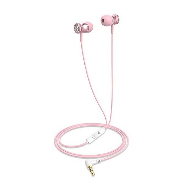 Проводные наушники Havit Wired earphone E303P Pink фото 2