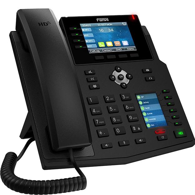 Телефон IP Fanvil X5U черный фото 3