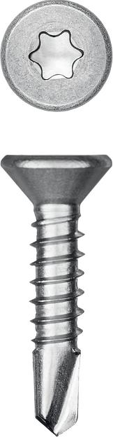 KRAFTOOL DS-C, 16 х 3.9 мм, А2, сверло, потайная головка, ТХ15, 1000 шт, саморез нержавеющий (300932-39-016) фото 1