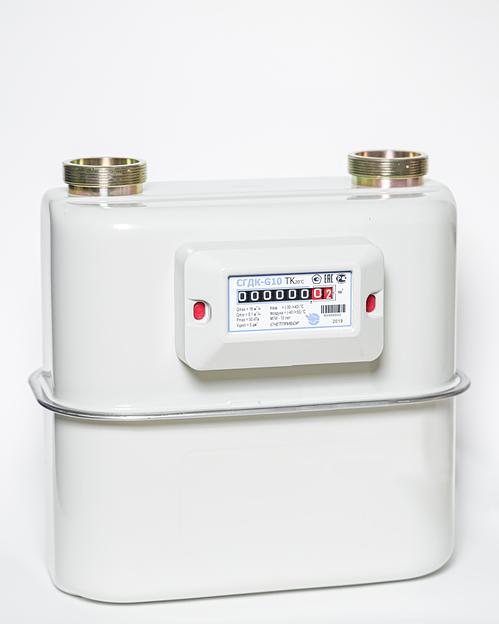 Счётчик газа диафрагменный коммунальный СГДК-G10, левый фото 1