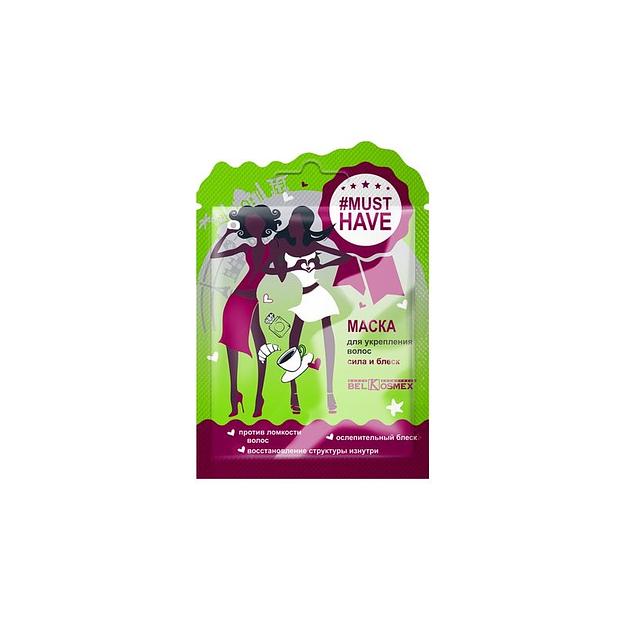 Belkosmex маска для волос укрепление+сила+блеск 25г фото 1