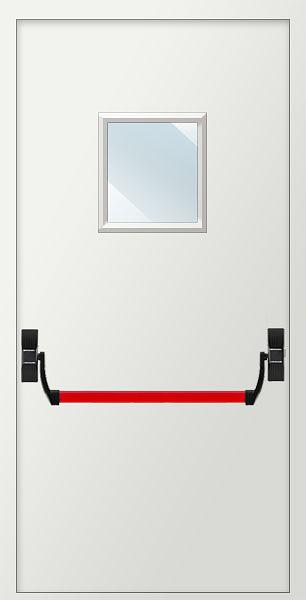 Дверь EIS60 «Антипаника» остекленная квадрат фото 1