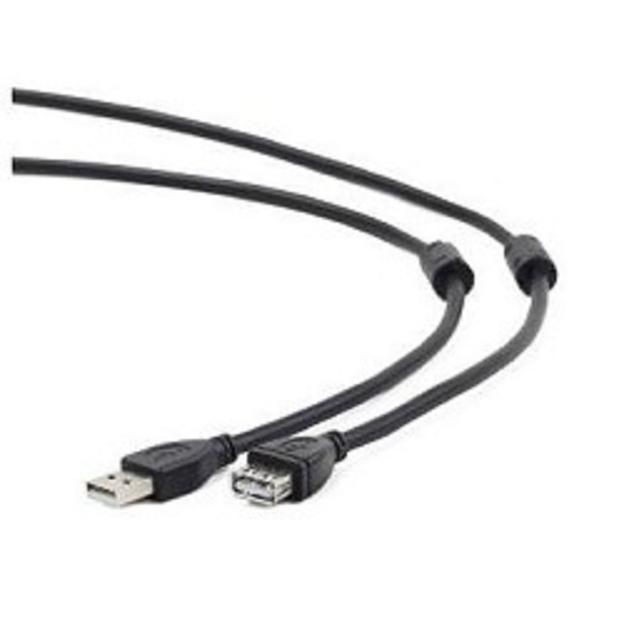 Gembird/Cablexpert CCF2-USB2-AMAF-10 USB 2.0 Pro Кабель, AM/AF, 3м, экран, 2феррит.кольца, черный, пакет фото 1