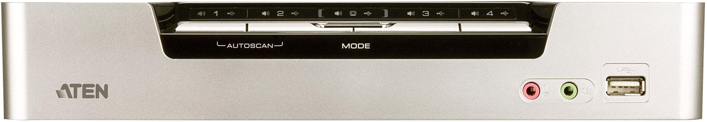 Переключатель, электрон., KVM+Audio+USB 2.0, 1 user USB+HDMI => 4 cpu USB+HDMI, соШнур. USB 2х1.8м., настол., исп.стандарт, без OSD, некаскад.. ATEN CS1794 фото 2