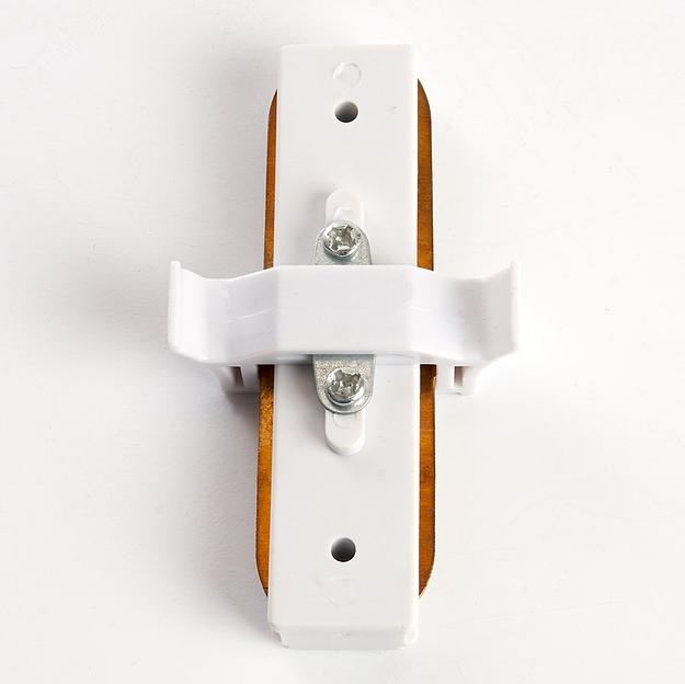 Коннектор прямой белый для шинопровода фото 5