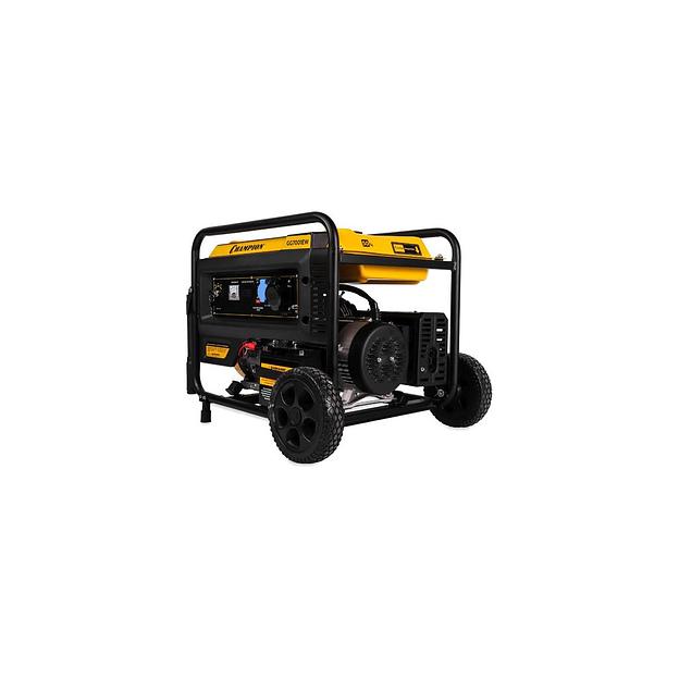 Бензиновый генератор CHAMPION GG7001EW, 220 В, 7.5кВт, на колёсах с АКБ фото 1