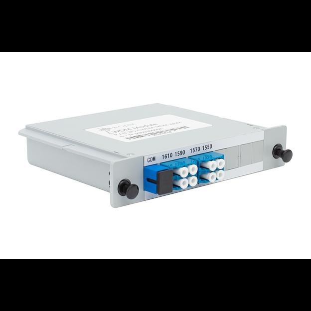 Мультиплексор B-OptiX CWDM одноволоконный 4-канальный (trx:1610-1550, 1470-1530), в пластиковом слоте фото 2