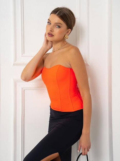 Корсет «Барби» оранжевый ОПТ фото 1