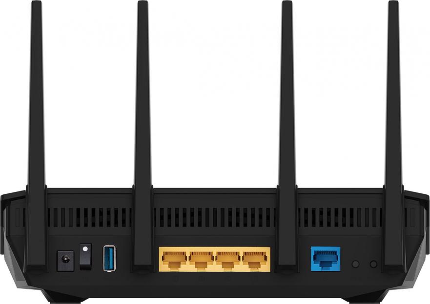 Маршрутизатор Asus RT-AX5400 AX5400 10/100/1000 компл.:устройство/крепления/адаптер черный (упак.:1шт) фото 2