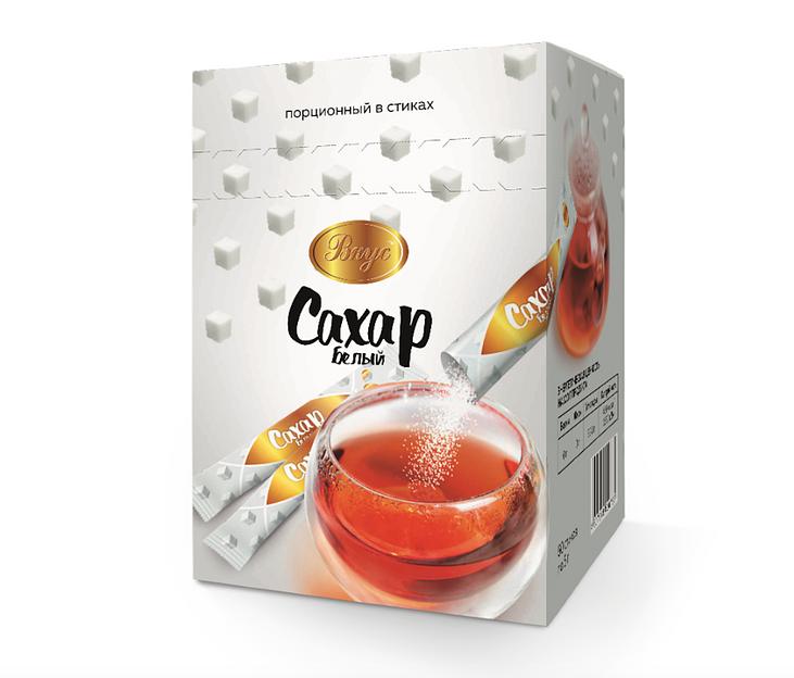 Сахар белый порционный в стиках 5 г 60 шт фото 2