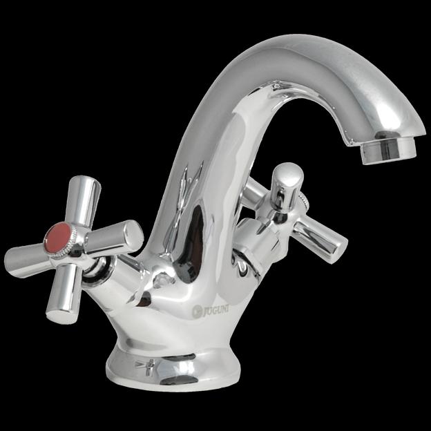 Смеситель для умывальника двуручный "Juguni" с гибкой подводкой, JGN0741 фото 1