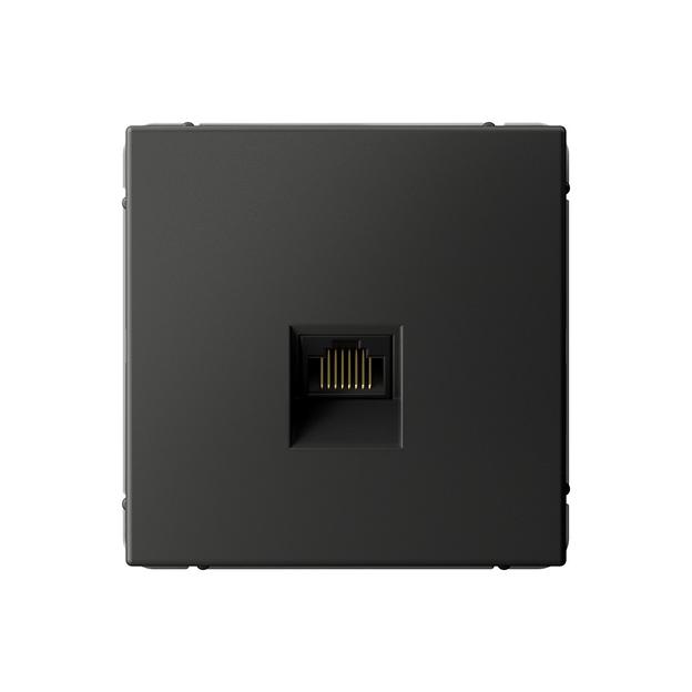 ARTGALLERY РОЗЕТКА компьютерная RJ45, кат. 5е, механизм, БАЗАЛЬТ фото 1