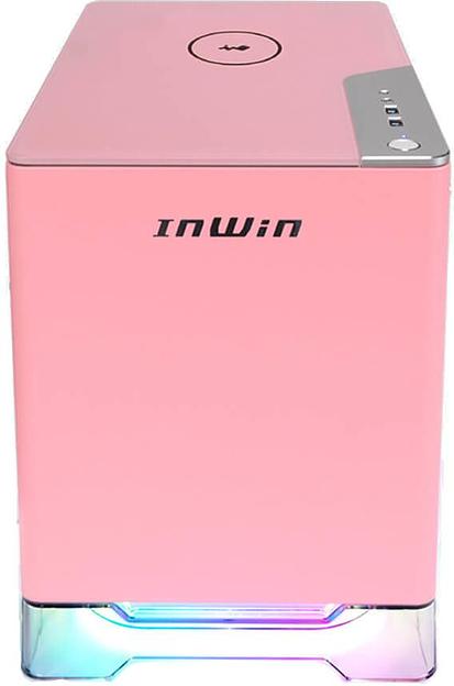 Корпус Inwin CF08A (A1PLUS) розовый 650W ATX 2x120mm 2xUSB3.0 audio bott PSU фото 3