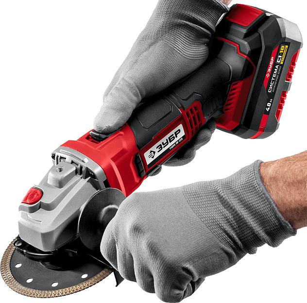 Углошлифовальная машина Зубр Мастер УШМ-18-125-41 10000об/мин рез.шпин.:M14 d=125мм фото 5