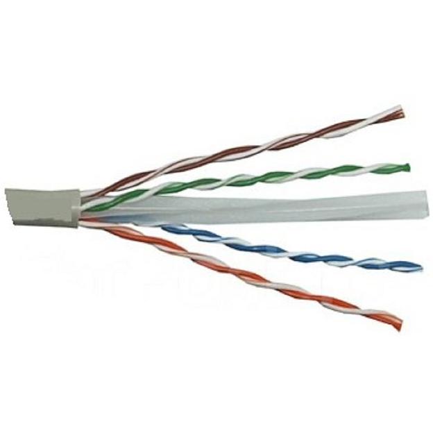 Exegate EX186134RUS Кабель UTP 4 пары кат.6 Exegate CCA, 23AWG, 305м pullbox, серый фото 1