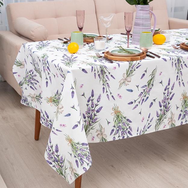 Скатерть "Этель" Lavender 149х180 см, 100% хл, саржа 190 г/м2 фото 1