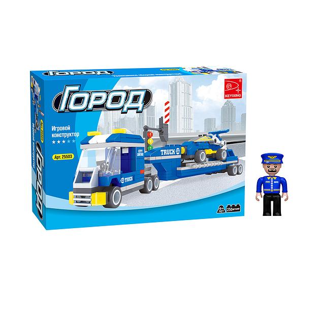 Игровой конструктор Keyixing 25503 ГОРОД (250 деталей в наборе) 25503 фото 1
