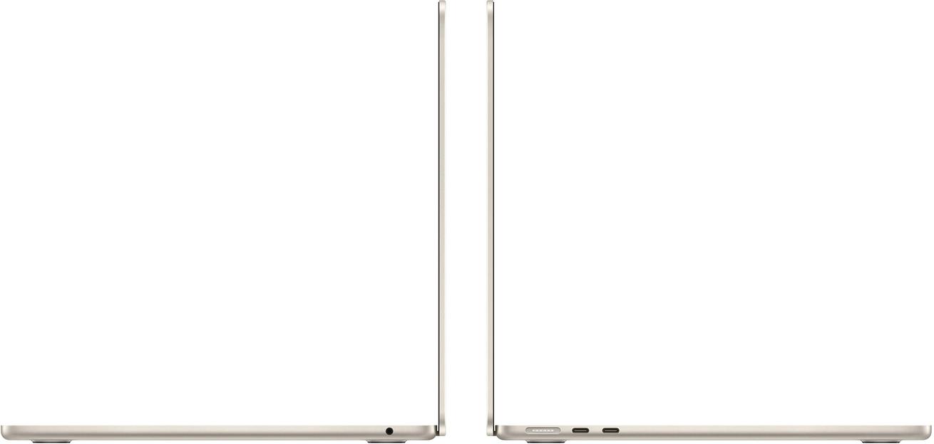 Ноутбук Apple MacBook Air A3113 M3 8 core 16Gb SSD512Gb/10 core GPU 13.6" Liquid Retina (2560x1664) macOS star WiFi BT Cam (Z1G70003D(MXCU3)) фото 2