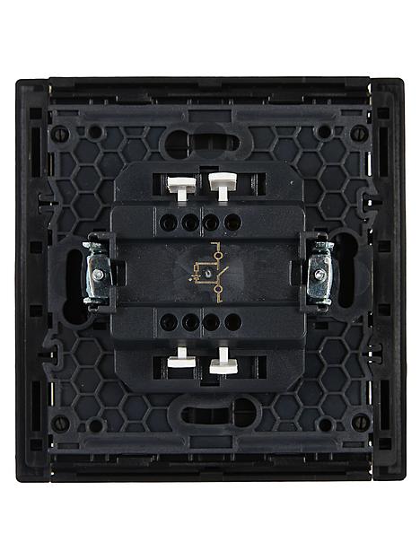 FORTE&PIANO Выключатель 1-клавишный с индикацией 10А FP102 черный IEK фото 3