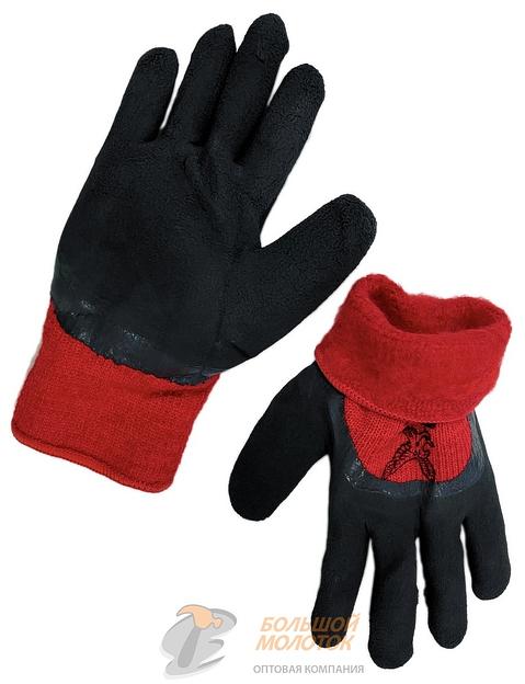 Перчатки теплые с шерстью и обливом №113 /5 /240 фото 1