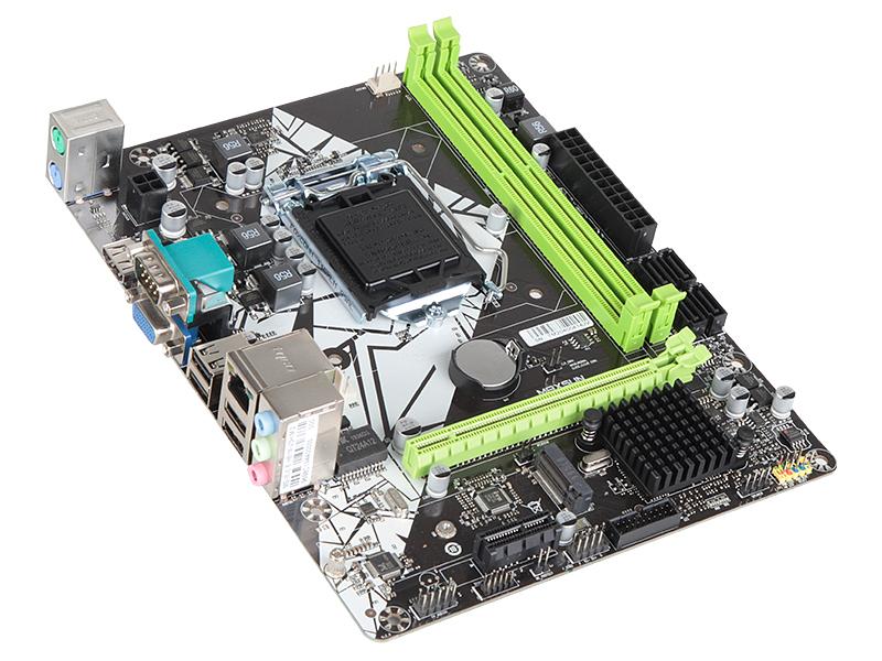 Материнская плата MAXSUN Challenger H81M-V3H M.2, Socket1150, mATX, Retail, 2xDDR3, PCIe2.0, 1xM.2, GLAN, 2xPS/2, 6xUSB2, 2xUSB3, CPU TDP 84Вт, VGA, HDMI (MSCH-H81M-V3H M.2) фото 2