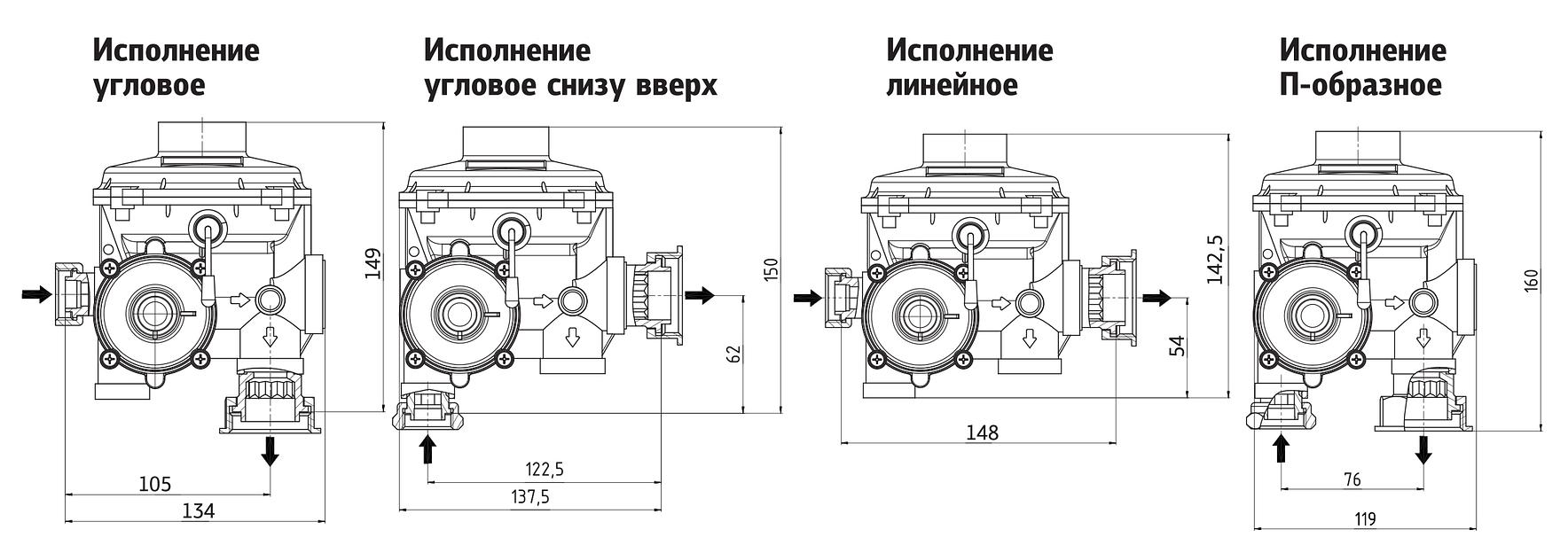 РС регулятор давления комбинированный бытовой домовый фото 3