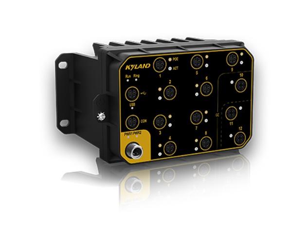 Коммутатор L3 3 x 10/100/1000BaseTX, 9 x 10/100BaseTX (разъем M12), два входа питания 72-110 В пост., без ребер охлаждения фото 1